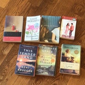 Lot of seven paperback books